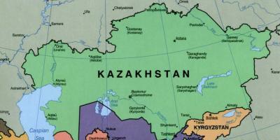 Mapa alma-atu Kazachstan